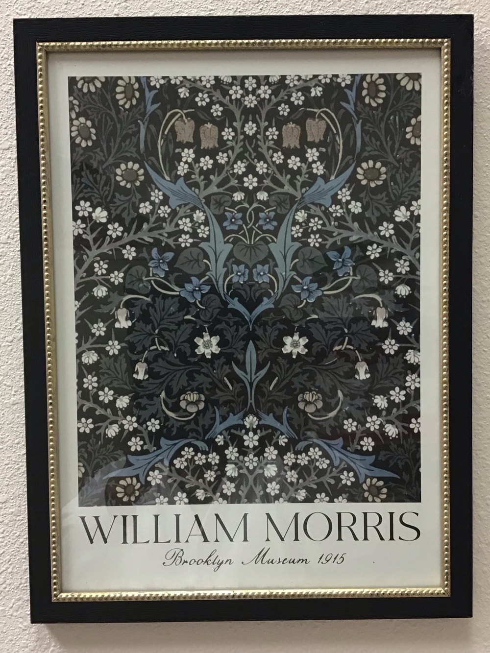 William Morris Framed Blackthorn Print Brooklyn Museum 1915